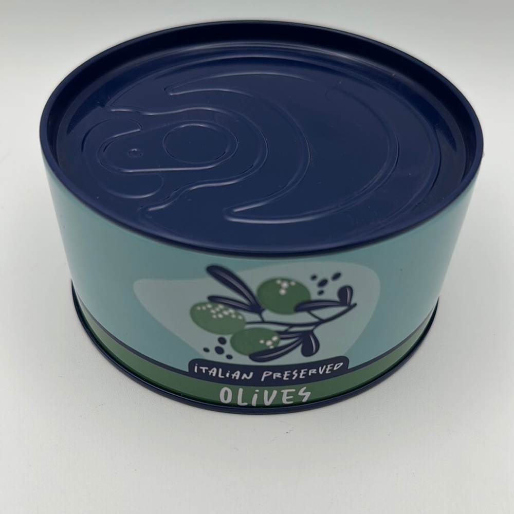 Italian Preserved Olives Storage Tin